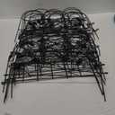Panacea Leaf Garden Border Fence, Black 24 Pk