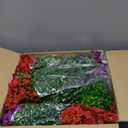 Artificial Flowers Hanging Plants in Basket,Artificial Hanging Flowers for Outdoor Indoor Decor,UV Resistant hanging Baskets with Fake Flowers for Spring Summer Patio Garden Porch Deck Home Decor (2PCS, Multi Color)