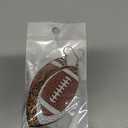 Colorful Layered Football Dangle Earrings Glitter Faux Leather Football Sports Lover Teardrop Earrings for Women Jewelry (A)