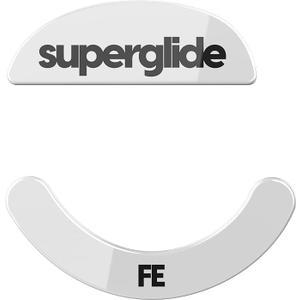 Superglide  Fastest and Smoothest Mouse Feet/Skates Made with Ultra Strong Flawless Glass Super Fast Smooth and Durable Sole for Pulsar Xlite Wireless / v2 & v2 Mini Wireless Gaming Mouse (White)