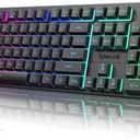 Redragon K521KS Wireless Gaming Keyboard, Tri-Mode BT/2.4G/USB-C RGB Mechanical Feeling Keyboard with Multimedia Keys, 4000mAh Battery, Anti-Ghosting, Compatible with PC - Upgrade