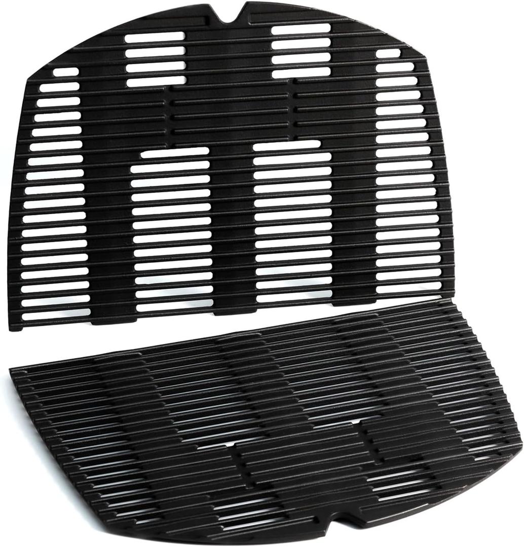 Q3200 Grill Grates Replacement Parts for Weber Q300 Q 3200 Q3000 Q320 Q 300 Q 320 Q 3000 Grill Parts Cast Iron Cooking Grates 57060001 586002 404341 426001 7646 Cooking Grids Accessories 2 Pcs