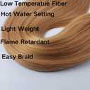2 x Golden Brown Blonde Pre stretched Braiding Hair 24/27 Mix Color Yaki Braiding Hair Extensions Braid for Knotless Brown Braids Non Toxic Hypoallergenic