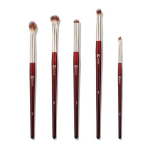 BK BEAUTY - BRUSH SET FOR HOODED OR SMALLER EYES (5PC) - Eyeshadow Brush Set for Blending, Smudging & Defining Eyeshadow and Eyeliner | Premium Eye Makeup Brushes for Precise Application