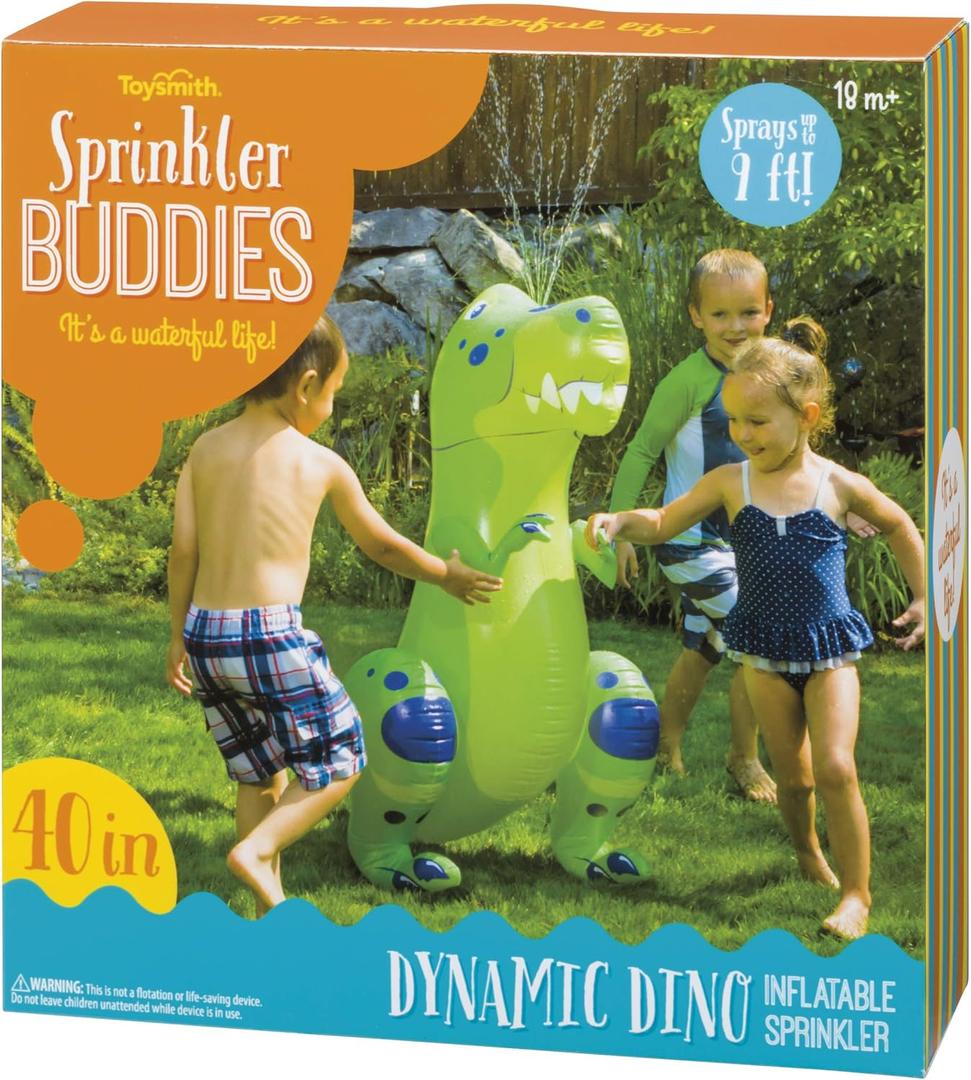 Toysmith Sprinkler Buddies Dynamic Dino Inflatable Outdoor Sprinkler Toysmith Sprinkler Buddies Dynamic Dino Inflatable Outdoor Sprinkler