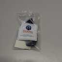 Hickory Hardware 1 Pack Solid Core Kitchen Cabinet Pulls, Luxury Cabinet Handles, Hardware for Doors & Dresser Drawers, 3-3/4 Inch (96mm) Hole Center, Matte Black, Modus Collection