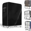 Folding Bed Storage Cover - Waterproof, Dustproof Universal Rollaway Protector - Fits 31 Inch Single Folding Bed (31.5"L 14"W 44"H) - Black