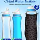 Water Bottle Sleeve for Cirkul 22 oz - 2 Pack Bottles Cover Holder Carrier Bag with Side Handle