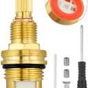 Urnqowuy Brass 1-002 Ceramic Hot Cartridge Fits for Newport Brass Faucet Cartridge and 365 and 850c, Widespread Hot Side