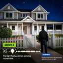 Solar Flood Lights Outdoor, 294 LED Motion Sensor Outdoor Lights, IP67 Waterproof Solar Flood Light for Outside, 3000LM Angle Adjustable Security Spot Lights for Porch Patio Yard Garage, 2 Pack 7500K (Cool White)