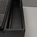 Wooden Cologne Organizer for Men 5 Tier of Perfume Display Holder of Drawer & 2 Hidden Compartments Larger Storage Space Mens Perfume Organizer Shelf Stand,Gift for Man (5T-Black)