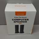 Nylavee Computer Speakers for Desktop PC, Immersive Sound with RGB Lights, USB/USB-C Powered & 3.5mm AUX-in Plug-and-Play Speakers for Monitor & Laptop