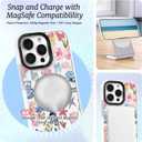 for iPhone 16 Case, Coastal Floral Collage Pattern, Cute Soft Slim TPU Compatible with MagSafe, Military-Grade Drop Protection & Camera Protection for Women Girls (SunflowerCut)