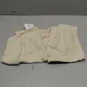 SUBRTEX Stretch Couch Arm Covers Set of 2, Checkered Sofa Arm Slipcovers, Anti-Slip Armrest Covers for Recliner and Armchairs, Pet Proof, High Stretchy, Hook & Loop Tape, Ivory