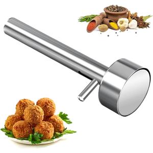 Falafel Scoop Maker, Stainless Steel Falafel Press Mold, Easy to Use and Clean, Non-Stick Meatball Press, Scoops, Middle Eastern Kitchen Tool (4cm)