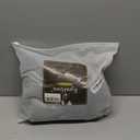 KyraHome 100% Organic Cotton Blanket 90"x90" Queen Muslin Blankets for Adults, Bed, Plant Dyed, Breathable Gauze Bedspread, Coverlet, All Season, Light Grey