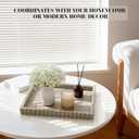 Extra Large Square Concrete Decorative Tray for Coffee Table Tray Decor  Ottoman Tray for Living Room - Bandejas Decorativas  Coffee Table Trays Decorative Centerpiece (Gray)