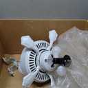 Hunter Fan Company, 50905, 44 inch Swanson Fresh White Ceiling Fan with LED Light Kit and Pull Chain