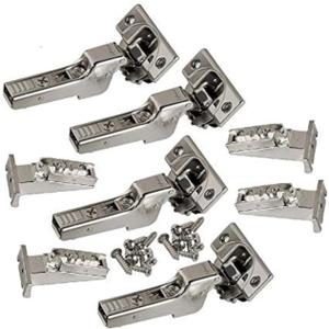 Blum CLIP top BLUMOTION Soft-Close Hinges, 110 degree, Self closing, Face Frame, with Mounting Plates (Inset - 4 pack)