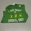 I Just Really Like Frogs Kids Girls Boys Frog T-Shirt (Green, M)
