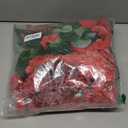 Artificial Geraniums Fake Flowers for Outdoors Decoration, 6 Bundles Silk Geraniums Red Flower UV Resistant Look Real Faux Plants for Front Door Garden Porch Planter Patio Balcony Yard Indoor Home