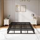 Full Box Spring 5 Inch, 3500 lbs Capacity, Metal Bed Base Size, Low Profile Mattress Foundation with Fabric Cover, Easy Assembly, Heavy Duty