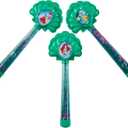 SwimWays Disney Princess Ariel Glitter Dive Wands Diving Toys 3 Pack, Bath Toys and Pool Party Supplies for Kids Ages 5 and Up
