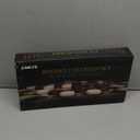 2 in 1 Magnetic Chess Set & Checkers Board Game, 15" Wooden Folding Chess Board with 2 Extra Queens, Portable Travel Chess Set with Pieces Storage Slots, Beginner Chess Board Game for Adults & Kids