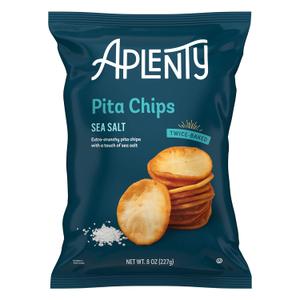 10 x Amazon Brand, Aplenty Pita Chips, Sea Salt, 8 Oz (EXP 02/07/26)