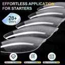 3 x Short Almond Nail Tips, 504Pcs Soft Gel Acrylic Nails, Half Matte Full Cover Clear Press on Short Almond for Nail Extension, Manicure, Home DIY, Salon, 12 Sizes, Pre-Etched Gel Fake Nails