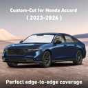 EcoNour Windshield Sunshade Compatible for Honda Accord 2023-2024 2025 2026, Sun Visor for Front Windshield & Window Sun Shade Cover, UV Heat Blocker & Protector, Car Accessories