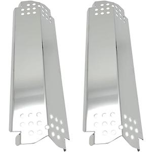 Nexgrill Flame Tamers Replacement Compatible with 720-0830X, 720-0864M, 720-0830H, 720-0925, 720-0888, 720-0882, 720-0898 Gas Grills, Porcelain Steel Heat Shields Heat Plates for 720-0864M (Pack of 2)
