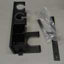 Hair Tool Organizer Wall Mounted,Hair Dryer Holder,blow dryer,curling iron,Straightener holder,Metal 3 in 1 Bathroom Bedroom Hair Accessories Tools Organizer Rack.Black