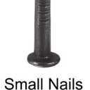 2 x METALLIXITY Small Nails (1.2x8mm) 100pcs, Brass Tiny Hardware Nails - for Household Woodworking, Black