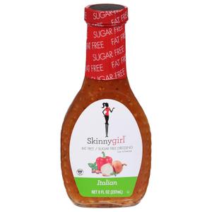 Skinnygirl Fat-Free Salad Dressing, Sugar-Free Italian, 8 Ounce (EXP 10/02/26)
