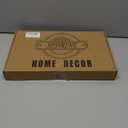 Spsyrine Gold Decorative Serving Tray with Handles, Elegant Plastic Coffee Table Tray for Ottoman, Living Room, Home Decor 15.6" X 10.2"