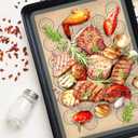 Silicone Baking Mat Set of 6, Silicone Mats for Baking, Baking Sheets Non Stick for Macaron, Cookie, Pizza, Bread and Pastry, Baking Supplies for Oven, Food Grade Reusable
