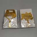 100 Pcs Gold Acrylic Happy Birthday Cake Toppers, Double Sided Party Decorations for Cakes Cupcakes, Adults Events Party Supplies