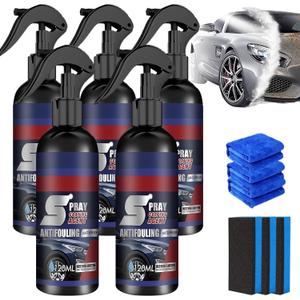 5PC Multi-Functional Coating Renewal Agent,3 in 1 Ceramic Coating for Cars, Spray Coating Agent Car Plastic Refurbish Long-Lasting Protection Quick Drying Formula for Cars Boats