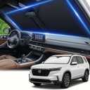 Windshield Sun Shade for Honda Pilot 2016-2024 2025 2026 Sunshade Front Window Shade Custom Fit Pilot Accessories Sun Visor Foldable Shade Blocks UV Rays Accessories