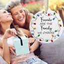 Friendship Ornaments - Christmas Ornaments for Best Friends - Bestie Gifts, Presents for Christmas - Friends are The Family