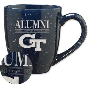 Rico Industries NCAA Alumni 16 oz Team Color Laser Engraved Speckled Ceramic Coffee Mug