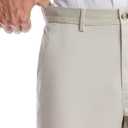 Savane Men's Geo Khaki Expandable Waistband Chino Pants (Beige, 46W x 30L )
