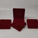 Yinkin 6 Pcs Velvet Jewelry Set Box Jewelry Display Case Earring Ring Bracelet Necklace Gift Box Pearl Necklace Storage Case for Mother's Day Wedding Travel Anniversary(Wine Red)