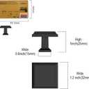 Amerdeco 10 Pack 1.3 Inch(32MM) Cabinet Knobs, Matte Black for Dresser & Bathroom Cabinets ZH0001MBK