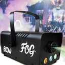Fog Machine, Smoke Machine LED Light 600W with Wireless&Wired Remote Control for Parties Halloween Wedding and Stage Effect, 600W