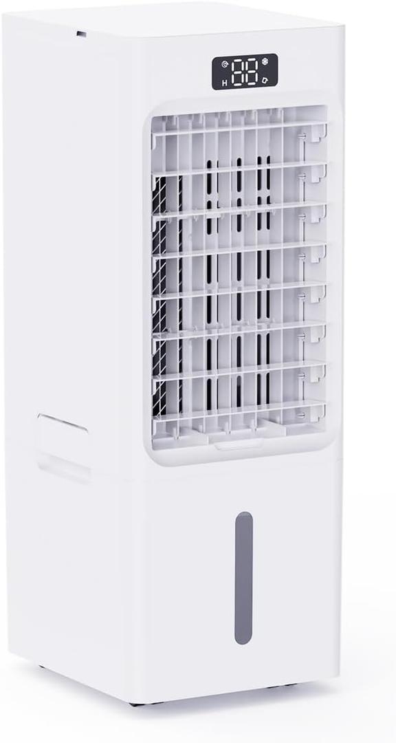 Swamp Cooler, 6L Windowless Portable Air Conditioners, 3-IN-1 Evaporative Air Cooler with Remote, 4 Modes & 3 Speeds, 4 Ice Packs, Auto Oscillating, 12H Timer, Quiet Cooling Fan
