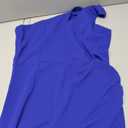 WOOSEA Women's One Shoulder Sleeveless Split Bodycon Mermaid Evening Cocktail Long Dress Royal Blue, XL