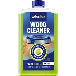 WoldoClean Wood Floor Cleaner for Robot Mops 25.36 fl.oz - pH-Neutral & Streak-Free, Compatible with Roborock, Dreame, Roomba, Tineco, Hardwood & Laminate Concentrate