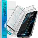 BENKS Matte Screen Protector for iPhone 16 Pro [2 Pack], Full Coverage Tempered Glass, Anti-Glare & Anti-Fingerprint, Easy Installation with Auto Dust Removal, Bubble-Free